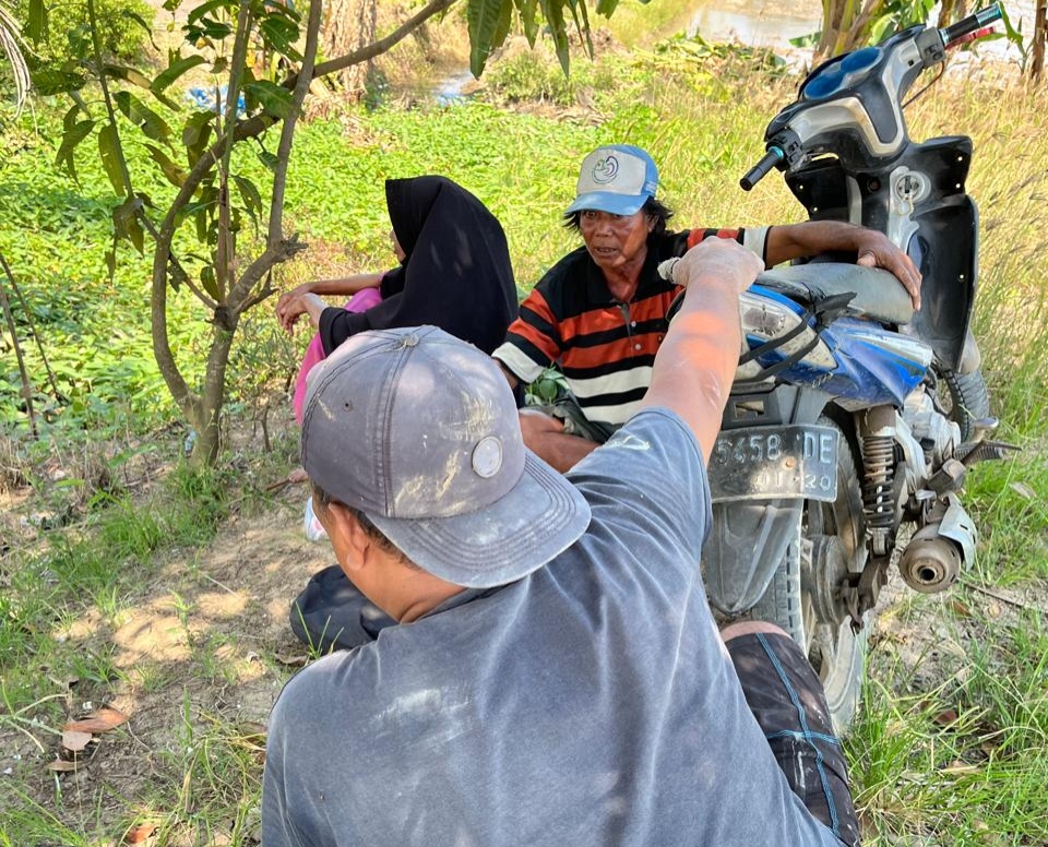 Dugaan Pelaku yang Ambil Gabah